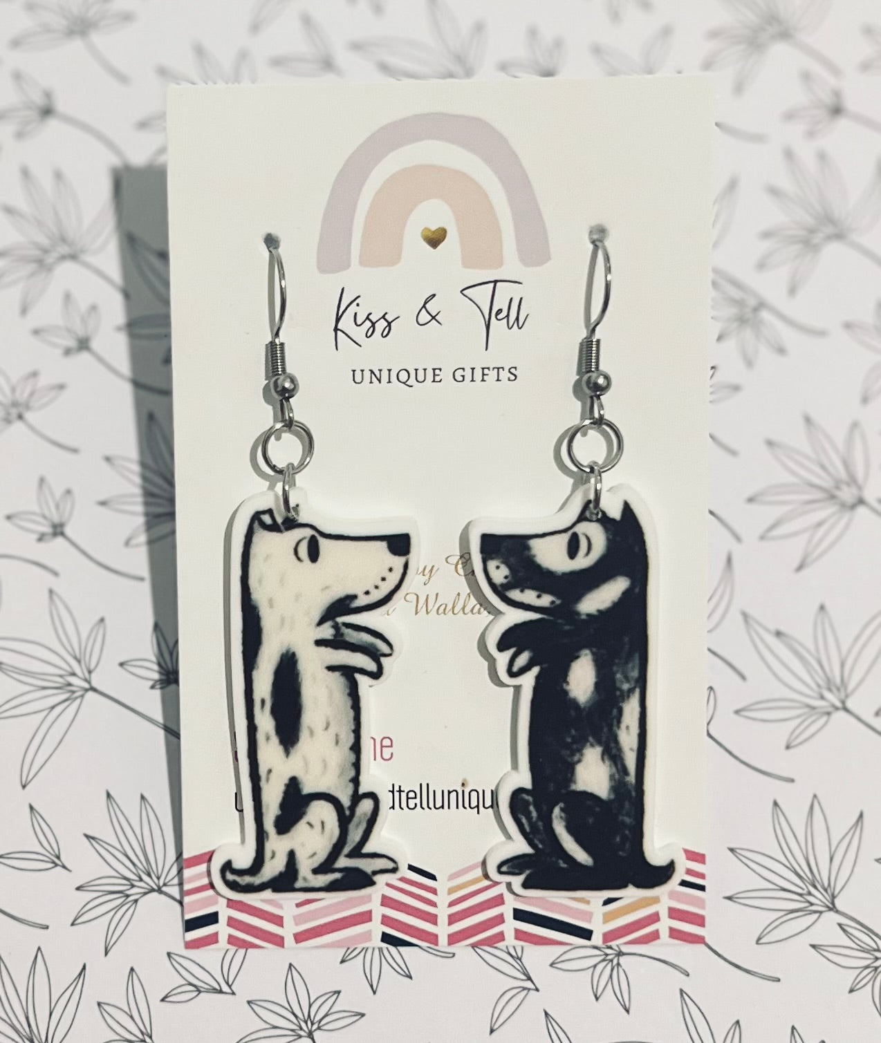 Harry Dirty Dog Book Dangle Earrings