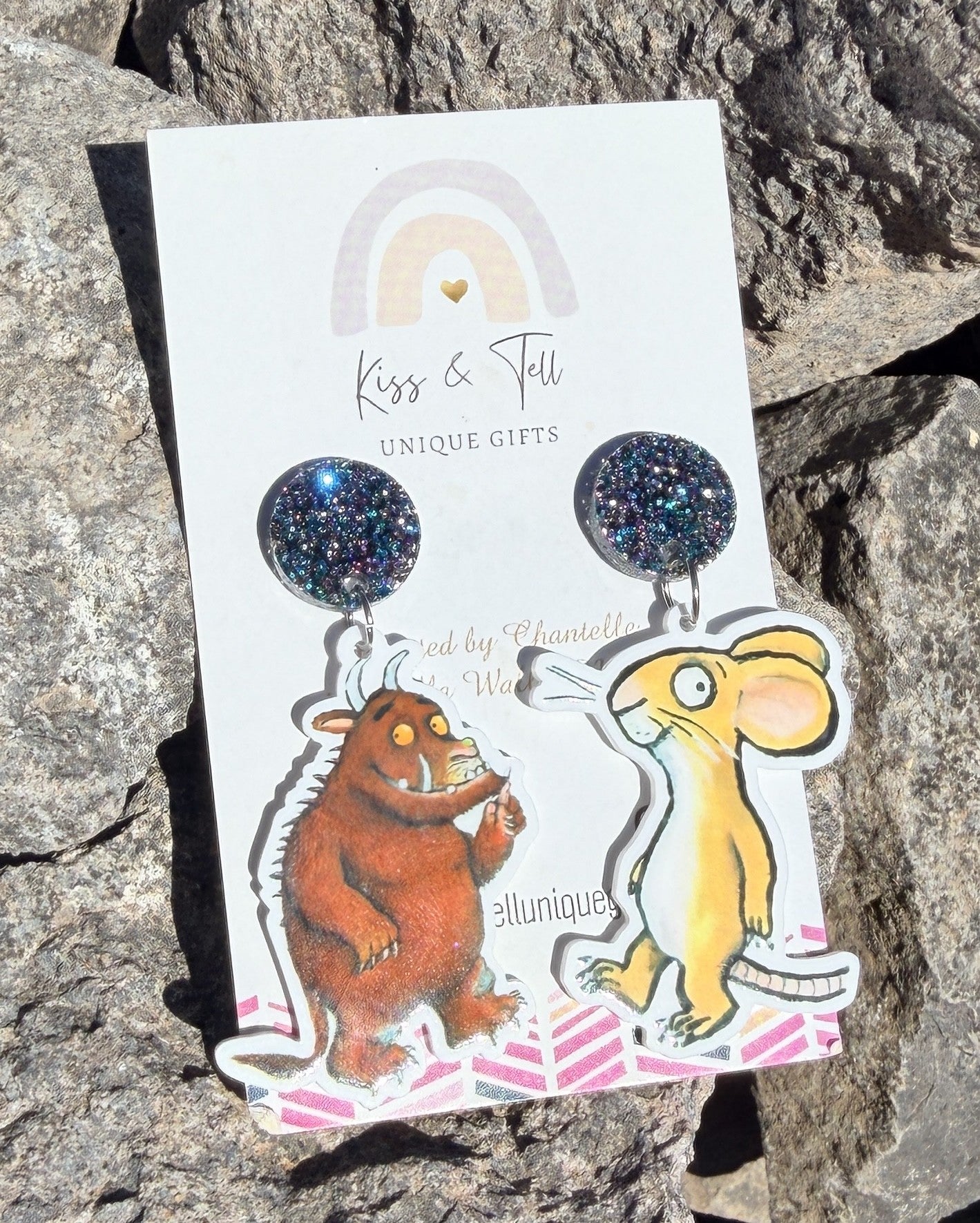Gruffalo & Mouse Dangle Earrings