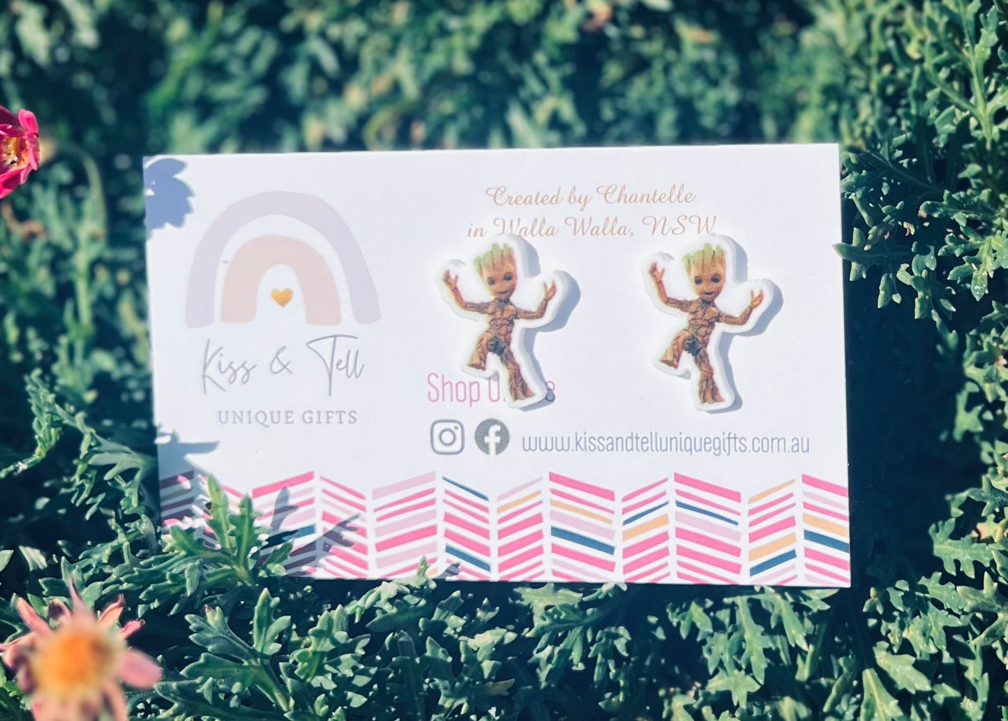 * SALE * Groot Character Stud Earrings