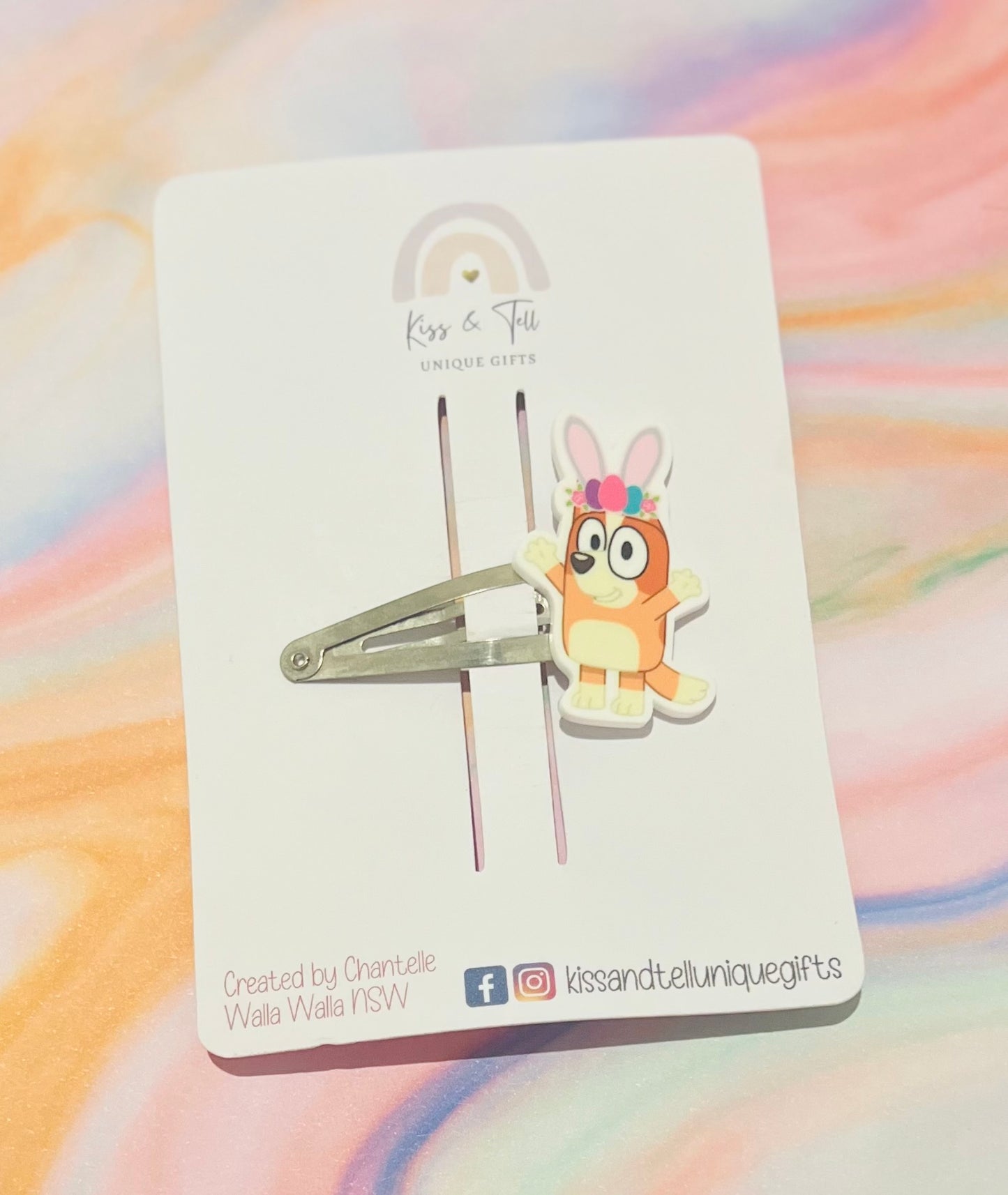 Bingo & Bluey Easter Hair Clips
