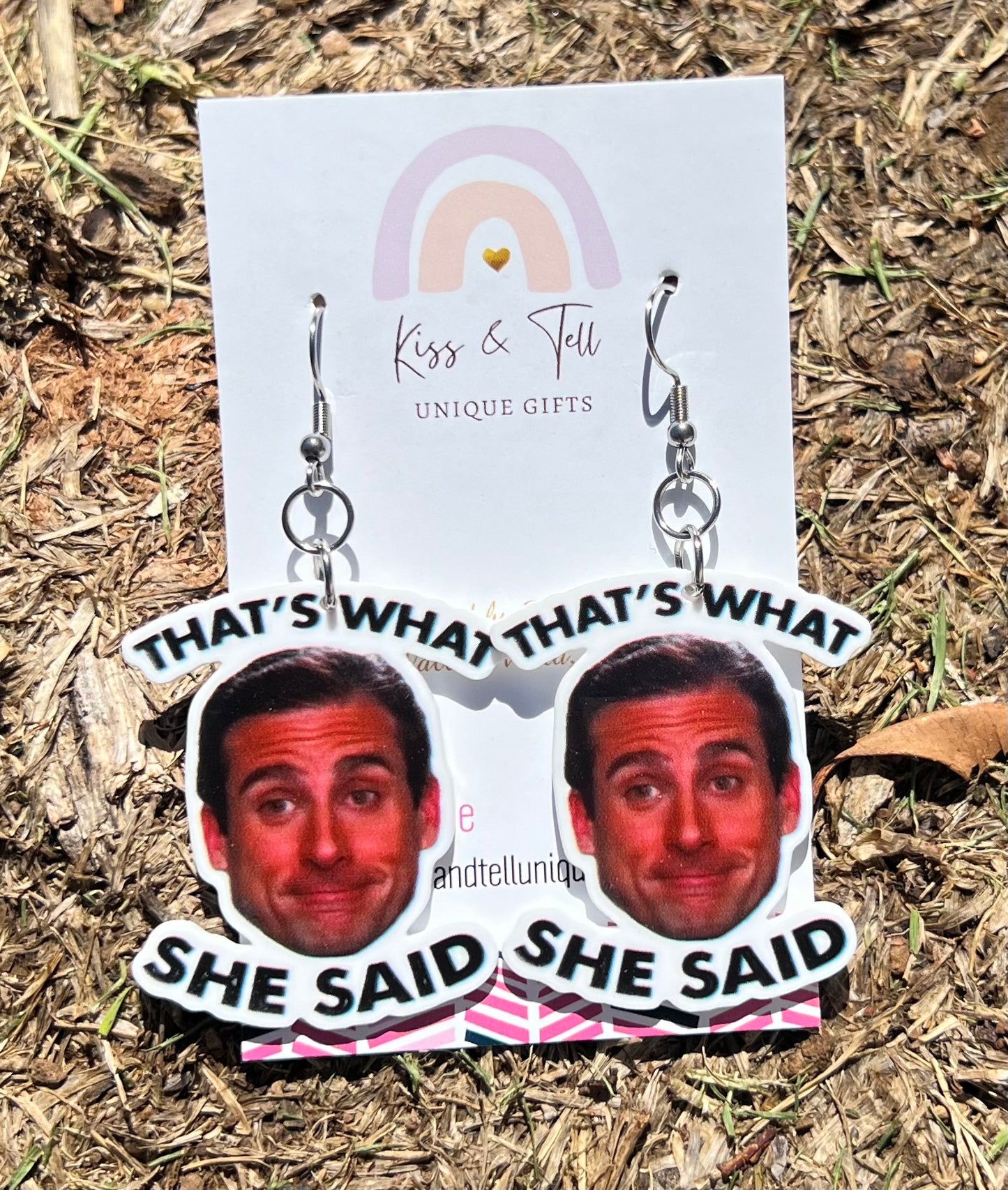 * SALE * Michael Scott Character Dangle Earrings