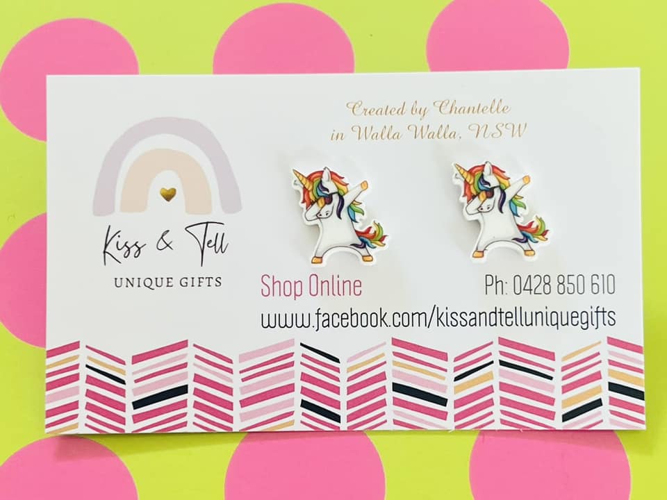 * SALE * Party Unicorn Stud Earrings