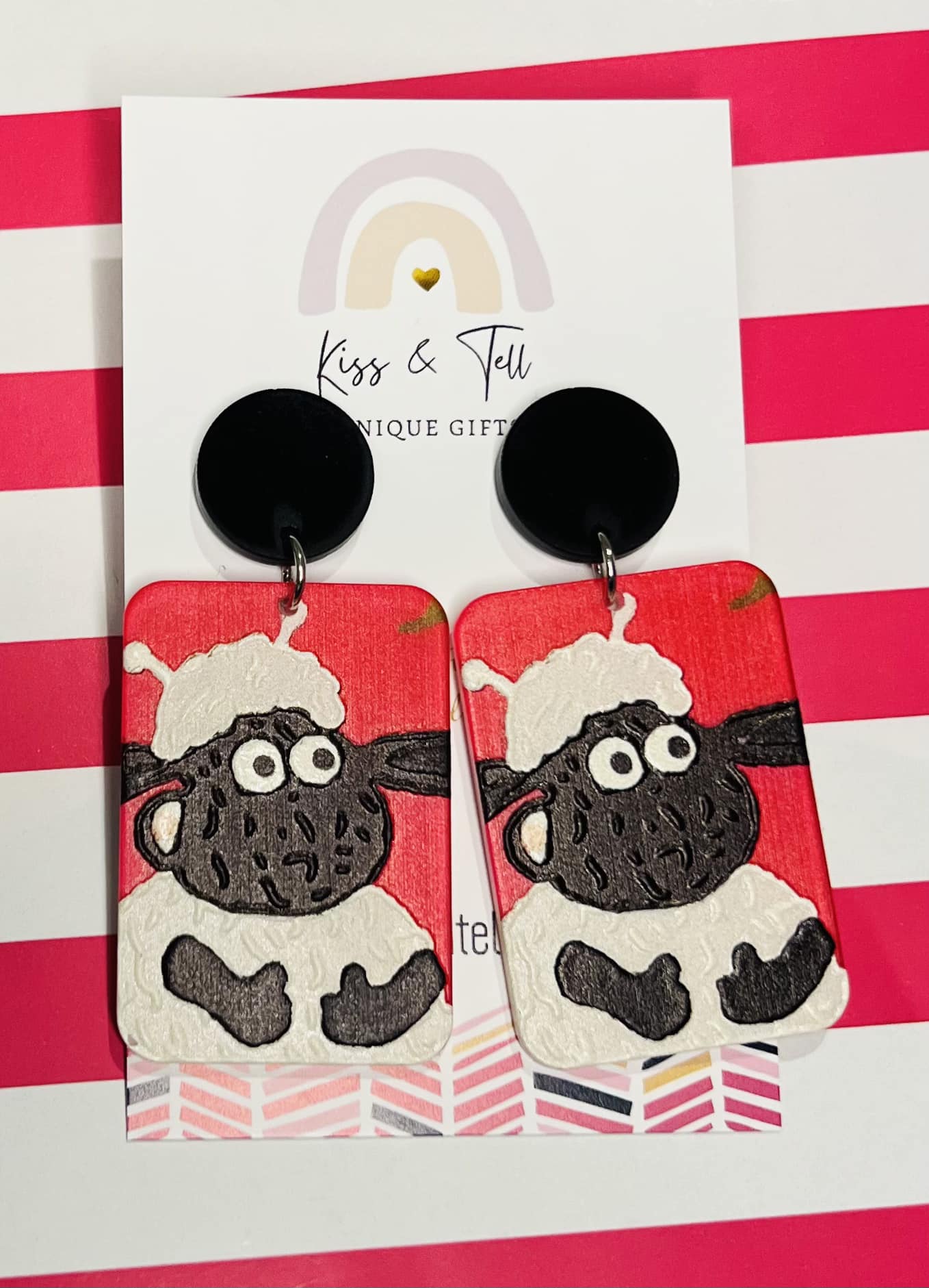 Shaun the Sheep Acrylic Earrings
