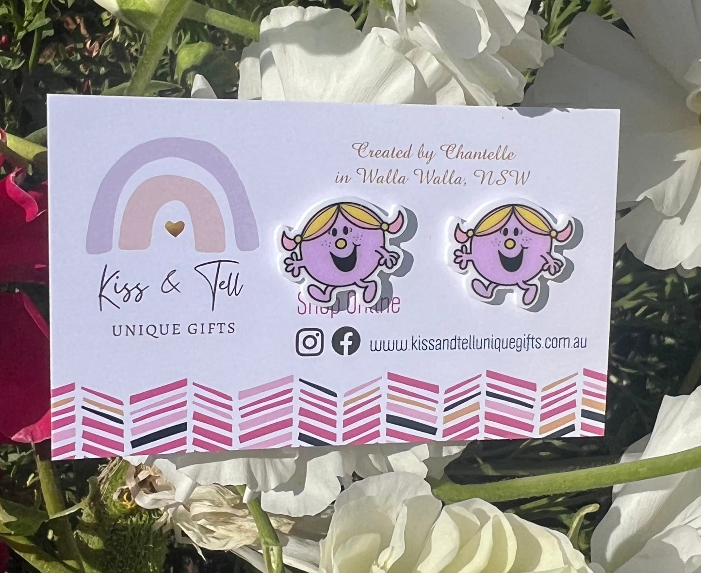Little Miss Book Characters Stud Earrings