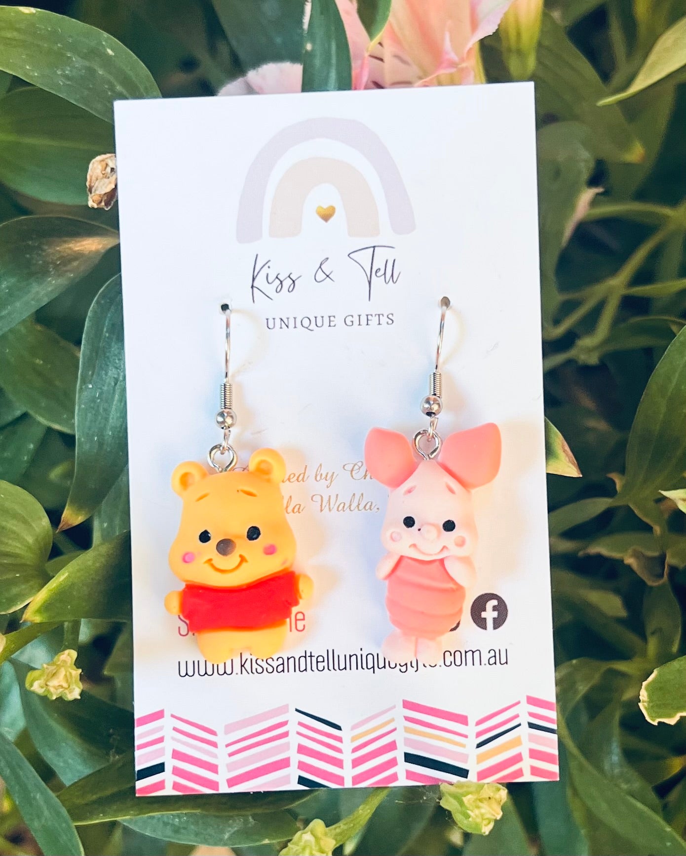 3D Winnie & Piglet Dangle Earrings