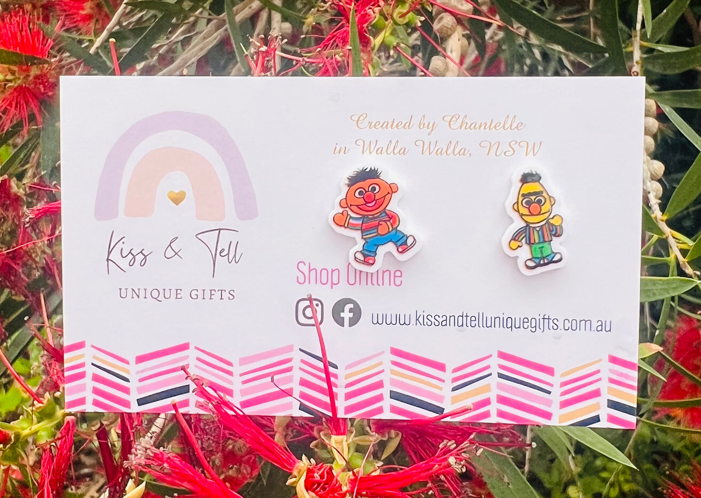 Sesame Street Characters Stud Earrings