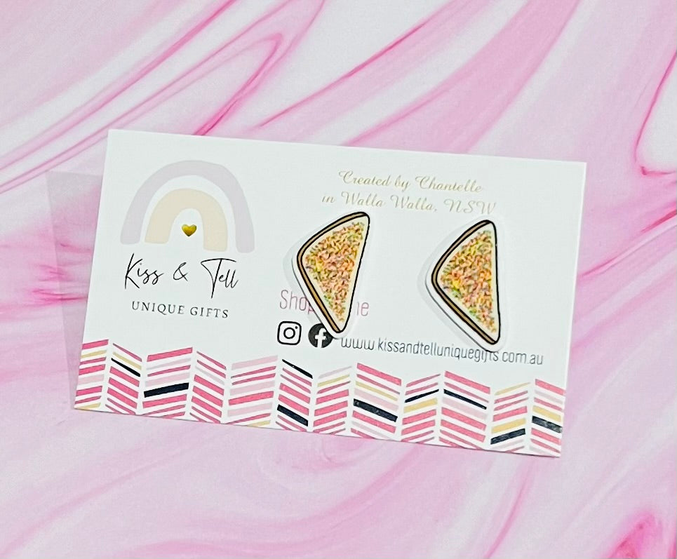 Large Fairy Bread Stud Earrings
