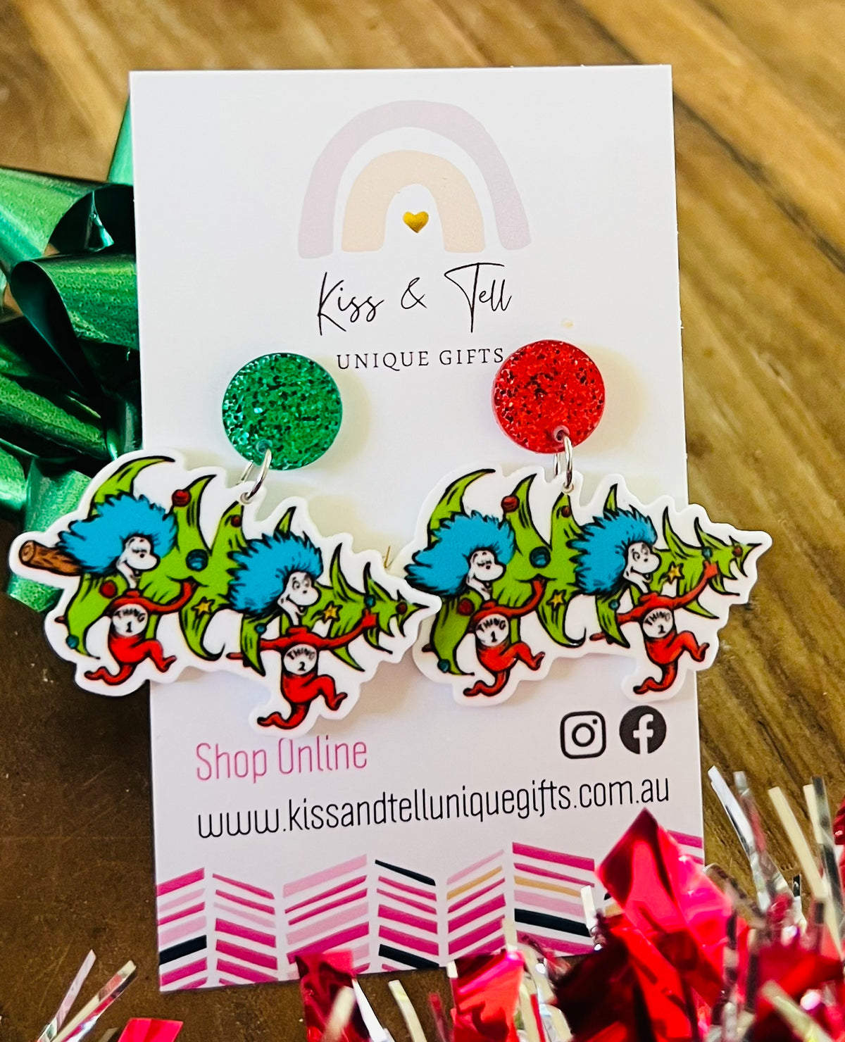* SALE * The Things Christmas Tree Earrings