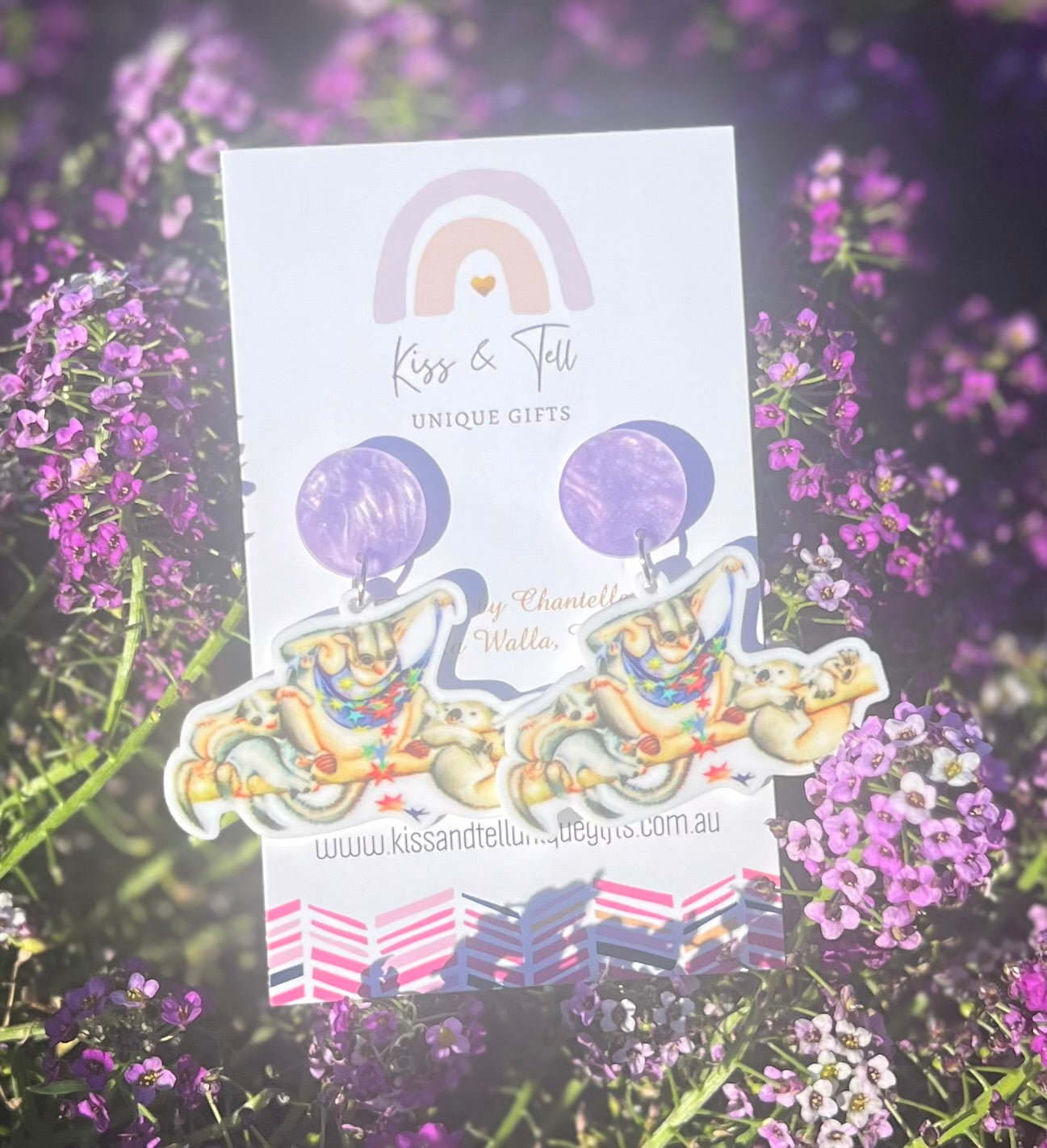 Possum Magic Book Dangle Earrings