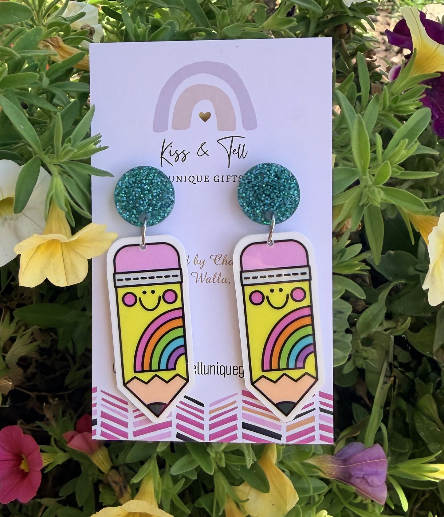 Cute Pencil Dangle Earrings