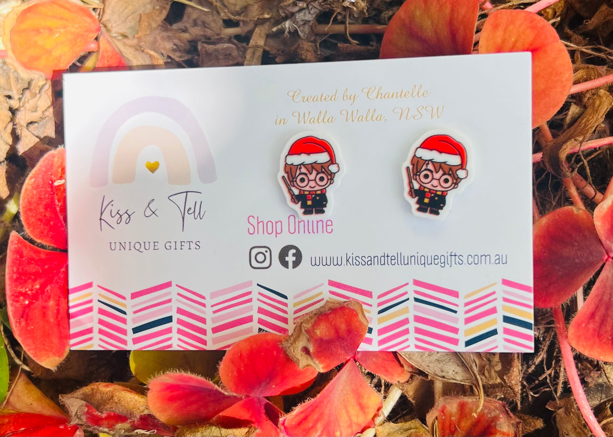 Christmas Harry Potter Stud Earrings