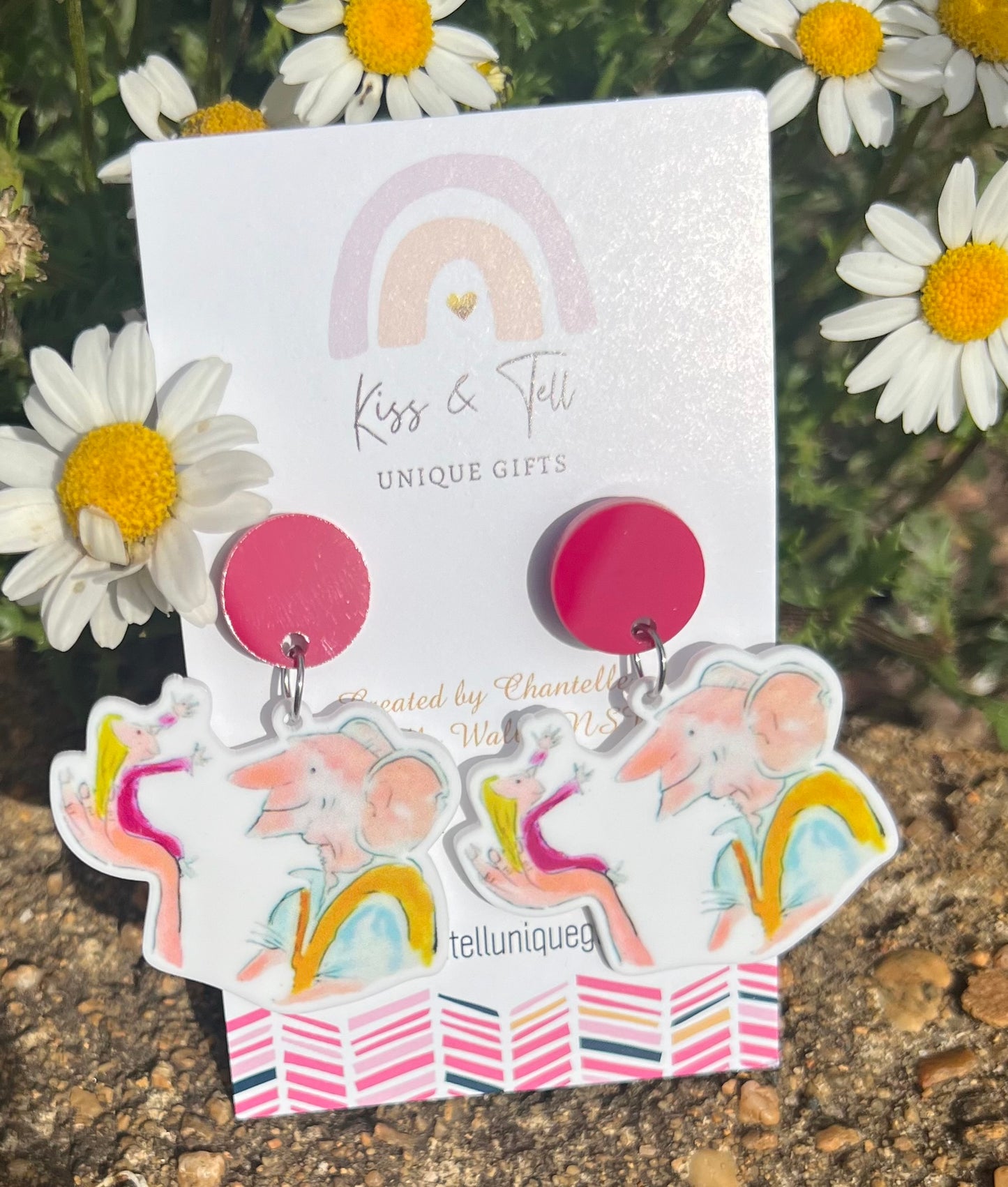 The BFG Book Dangle Earrings