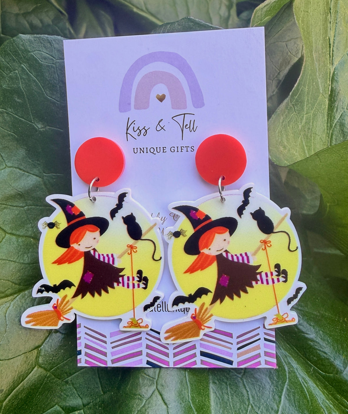 Halloween Witch Dangle Earrings