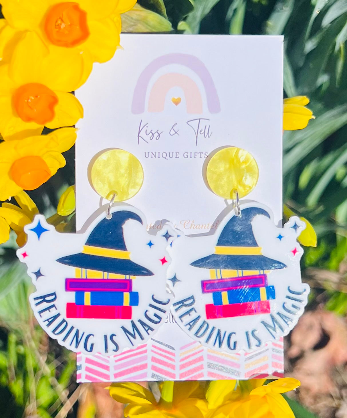 "Reading is Magic" Dangle Earrings