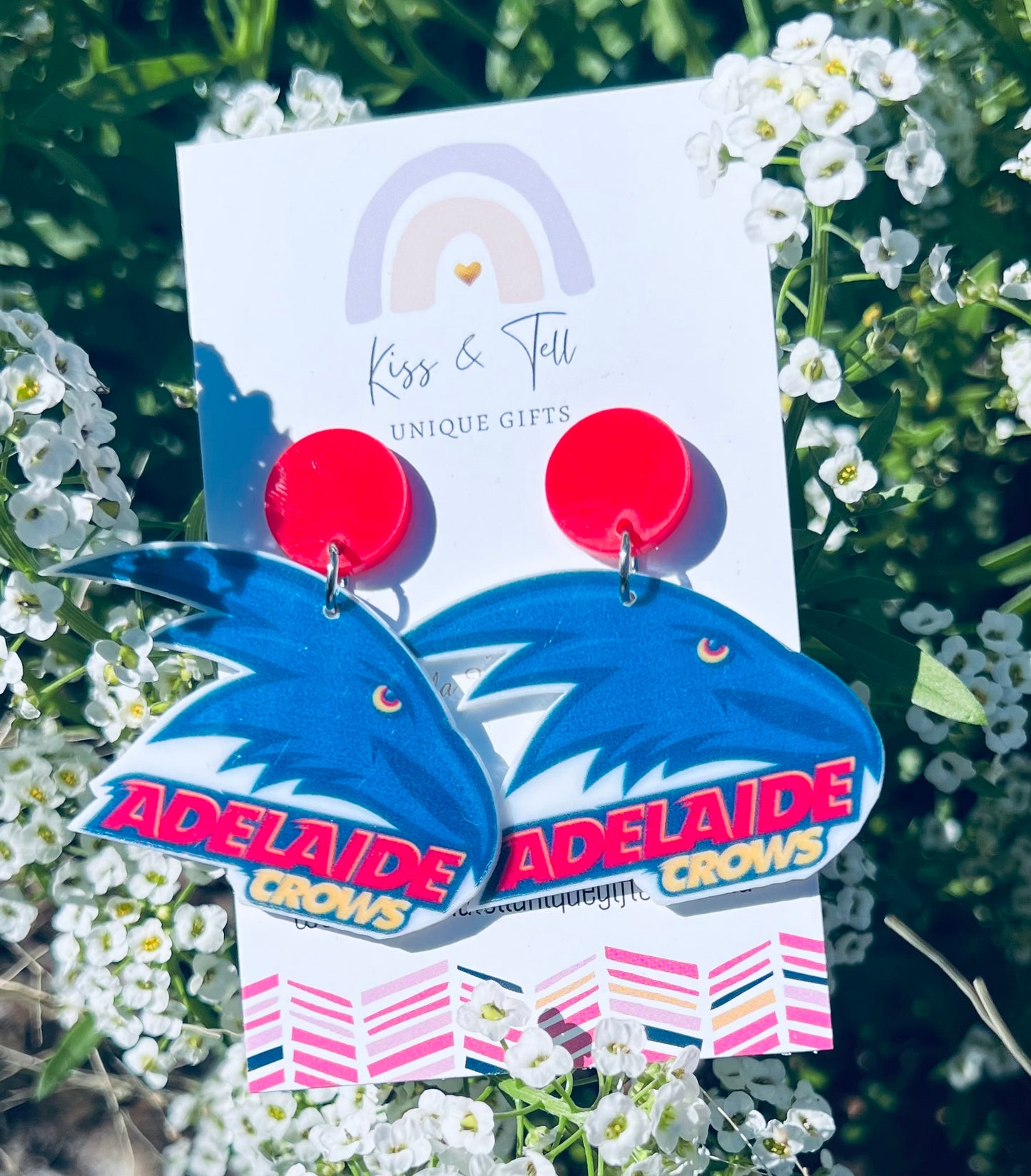 AFL Adelaide Crows Team Dangle Earrings