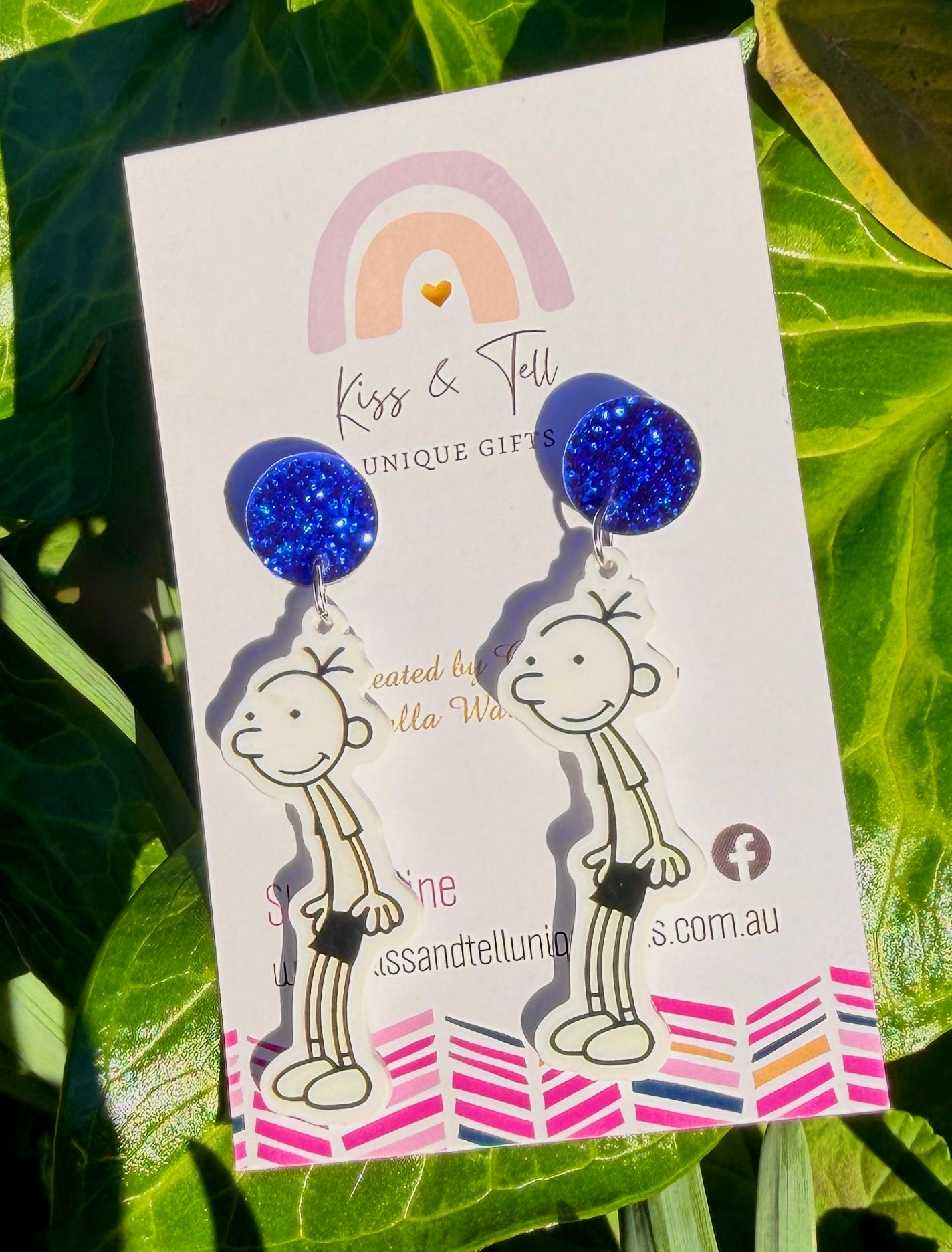 Wimpy Kid Book Dangle Earrings