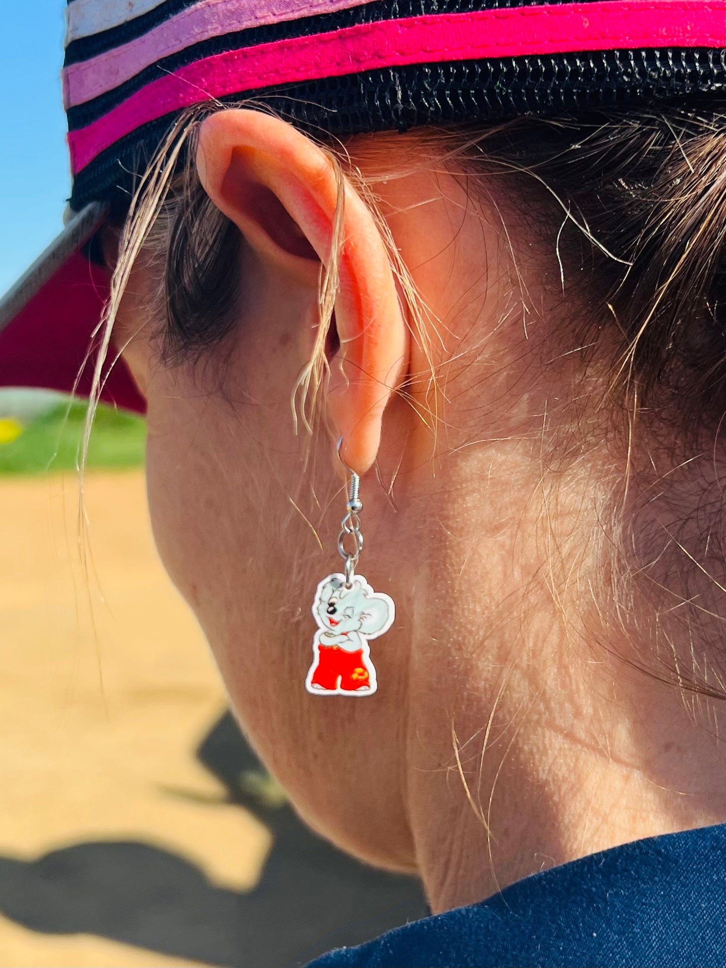 Blinky Koala (Small) Dangle Earrings