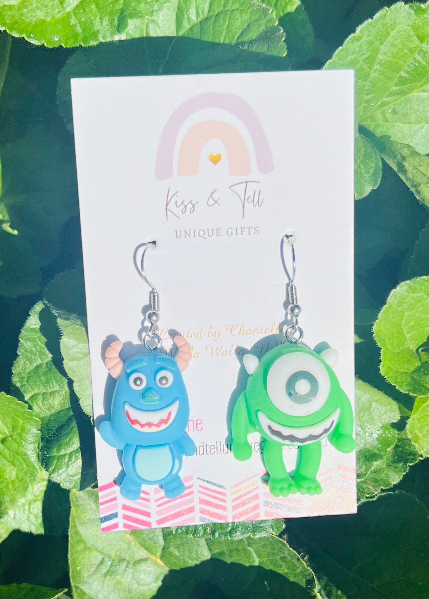 3D Mike & Sulley Monsters Dangle Earrings