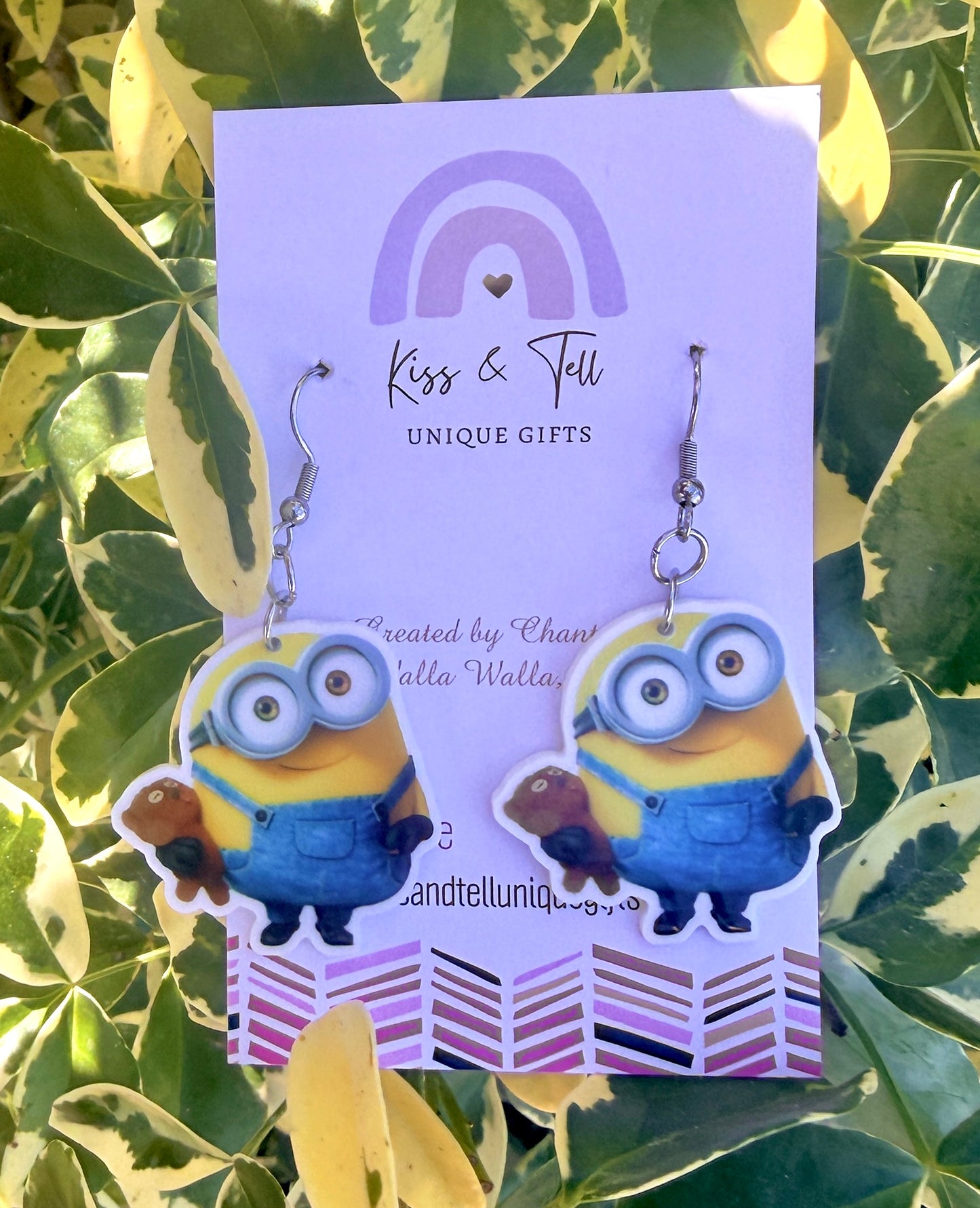 Bob Minion Dangle Earrings