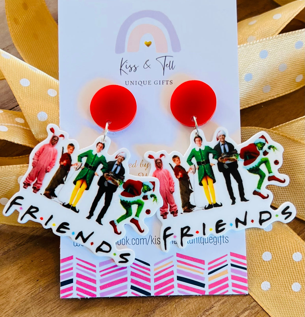 * SALE * Christmas Movie Character "Friends" Earrings