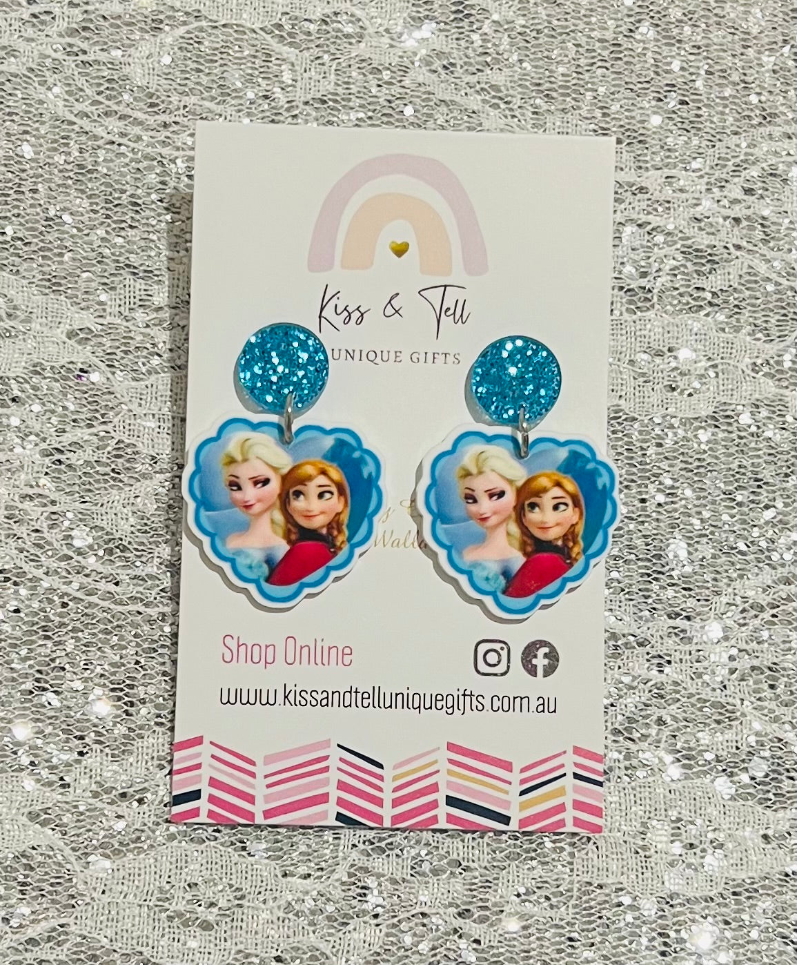 Frozen Characters (Smaller) Dangle Earrings