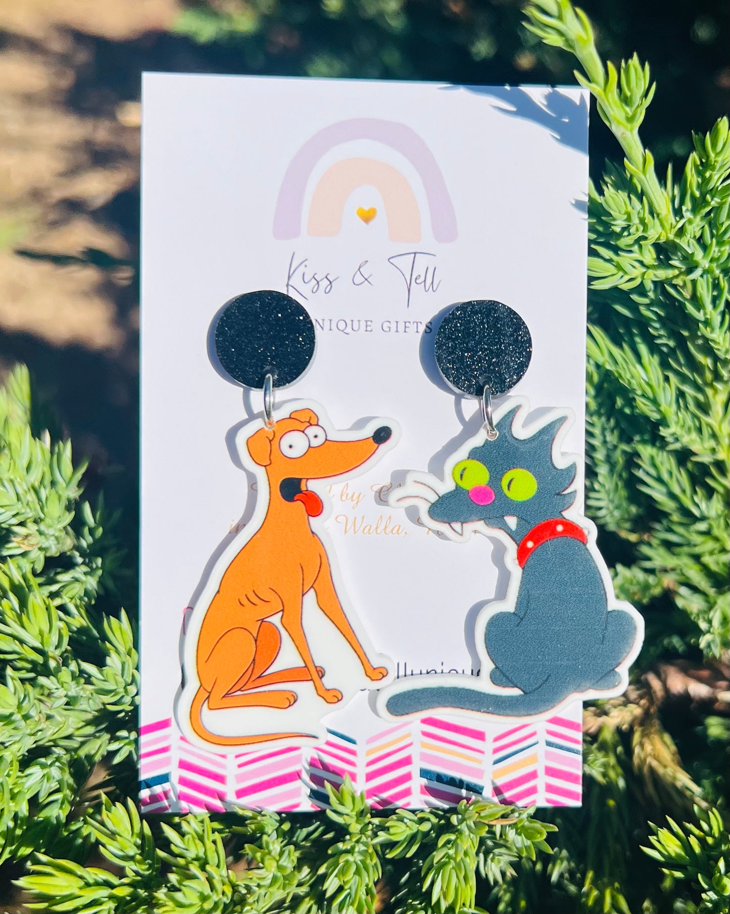 * SALE * The Simpsons Pets Dangle Earrings