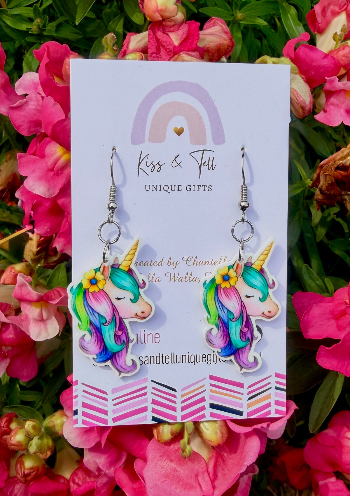 Pretty Unicorn Dangle Earrings
