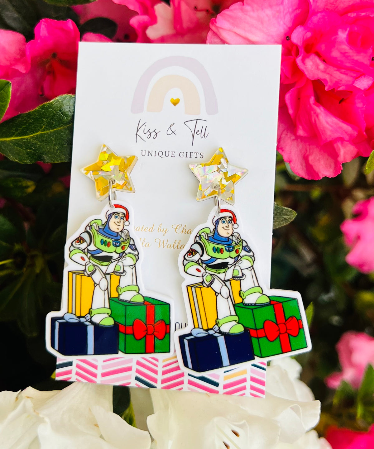 Christmas Buzz Lightyear Dangle Earrings