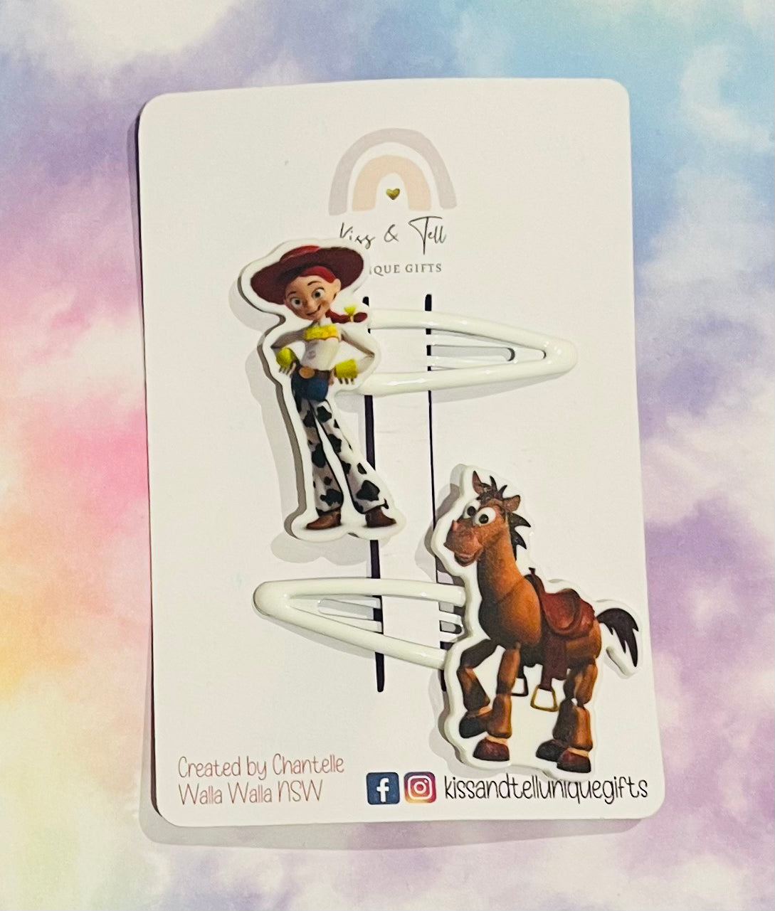 Jessie & Bullseye Hair Clips