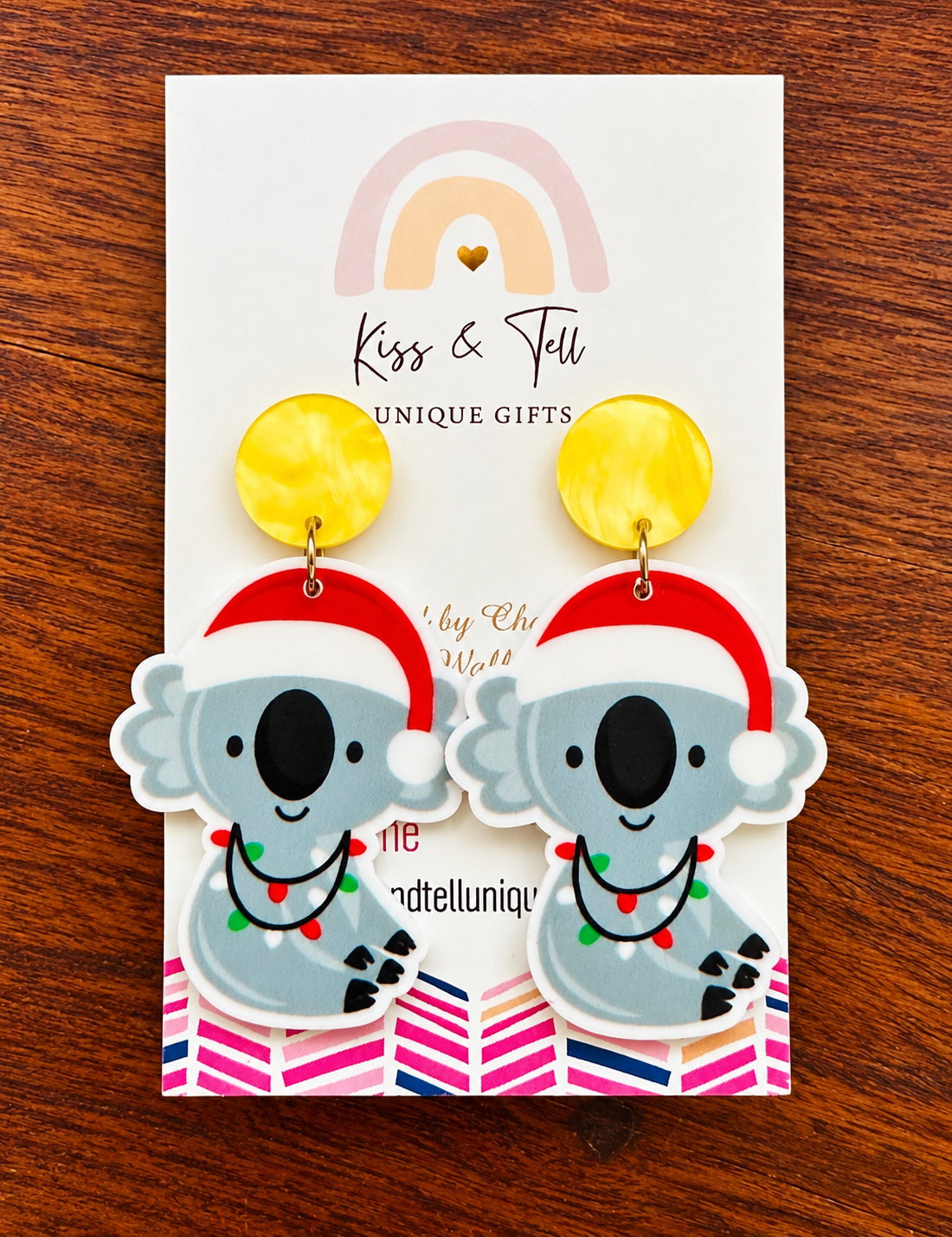 * SALE * Christmas Koala Dangle Earrings