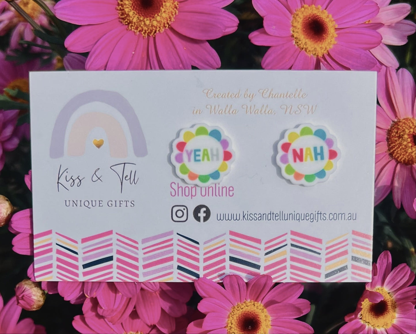 Yeh / Nah Statement Stud Earrings