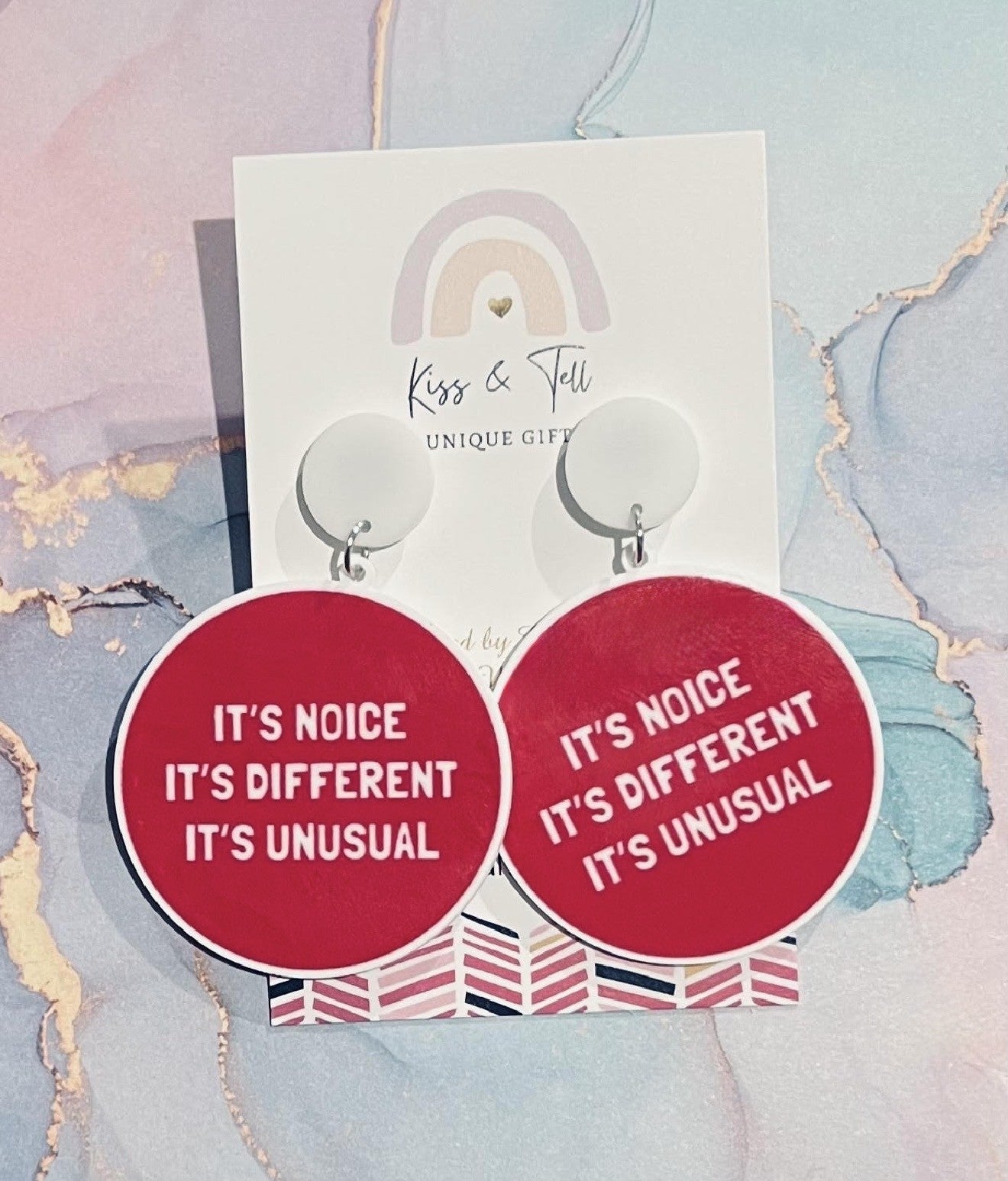 * BEST SELLER * Kath & Kim Quote Earrings