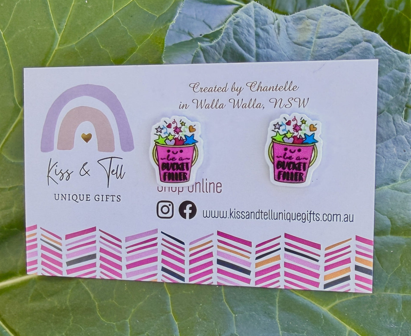 'Be a Bucket Filler' Stud Earrings
