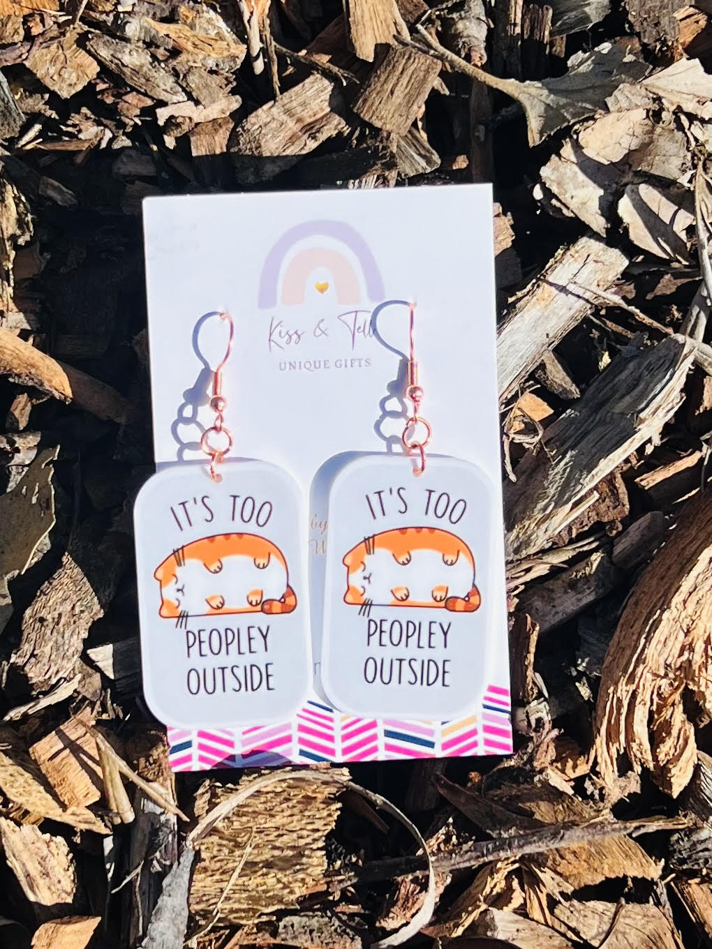 "It's Too Peopley Outside" Dangle Earrings