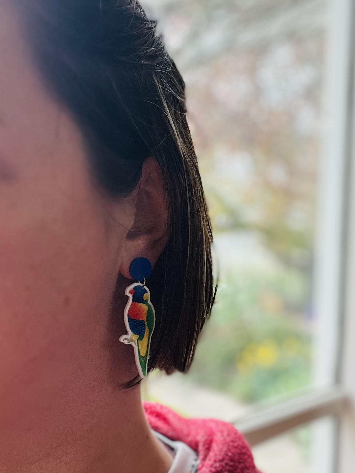 Parrot Bird Dangle Earrings