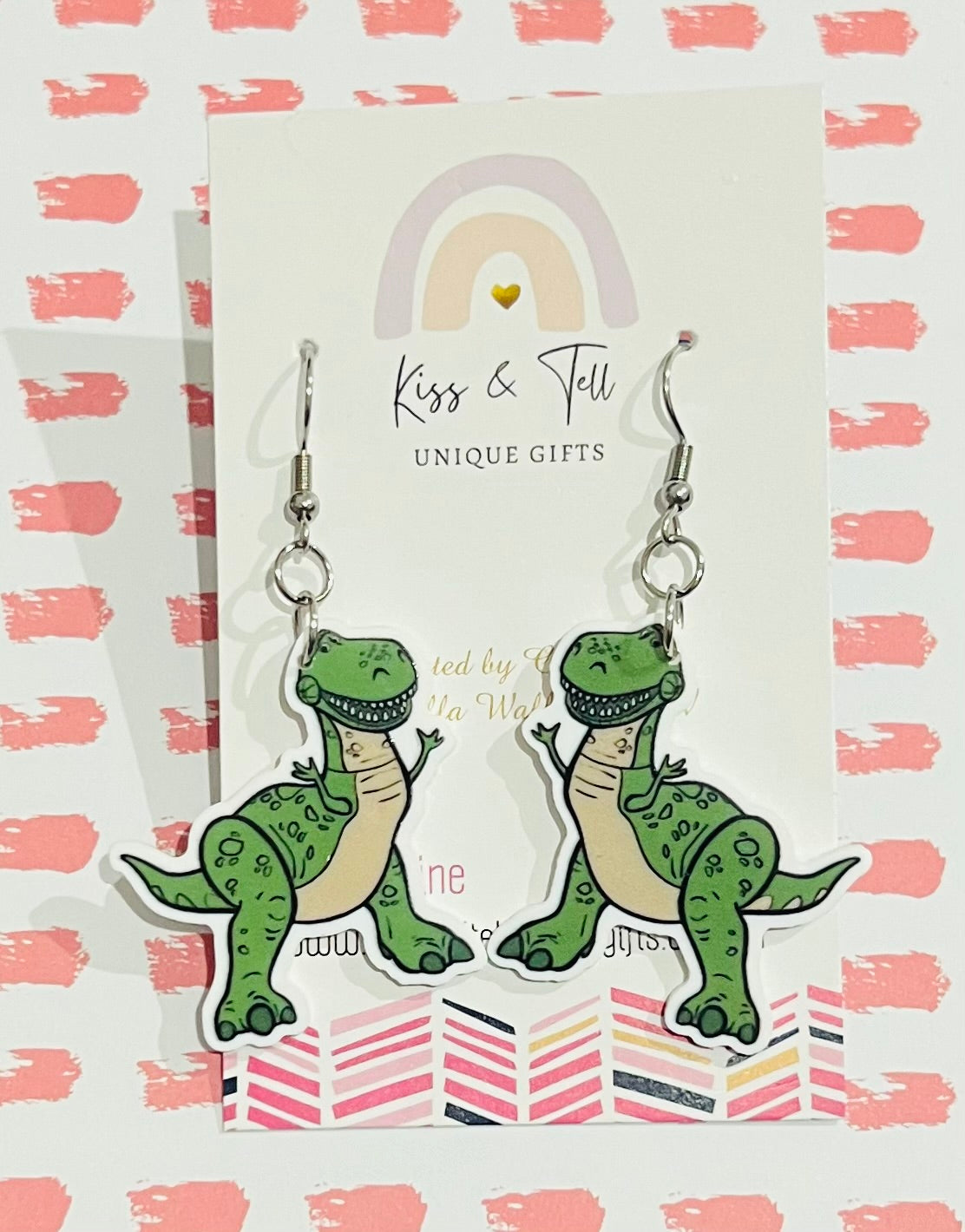 Rex Dinosaur Dangle Earrings