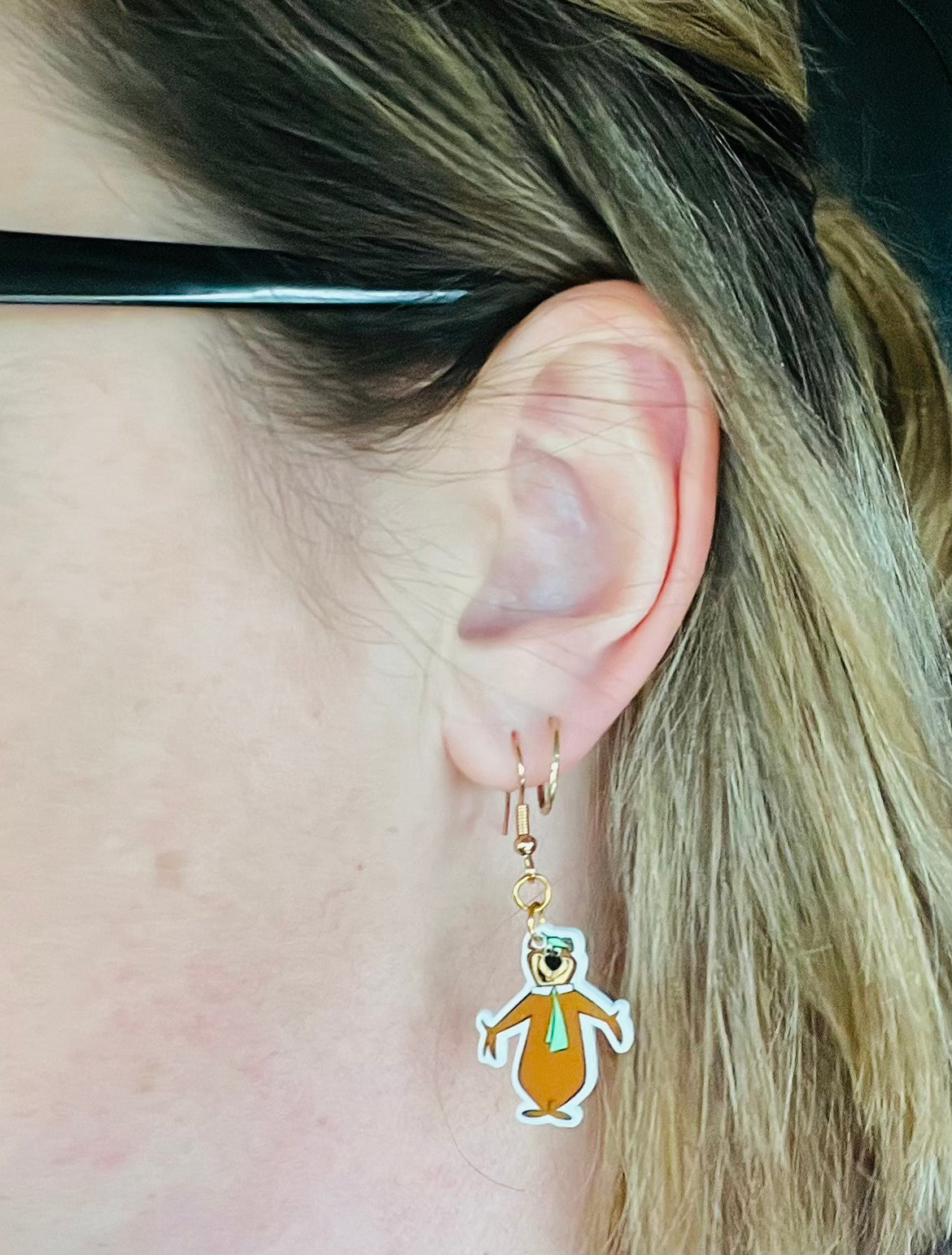 Yogi Bear Dangle Earrings