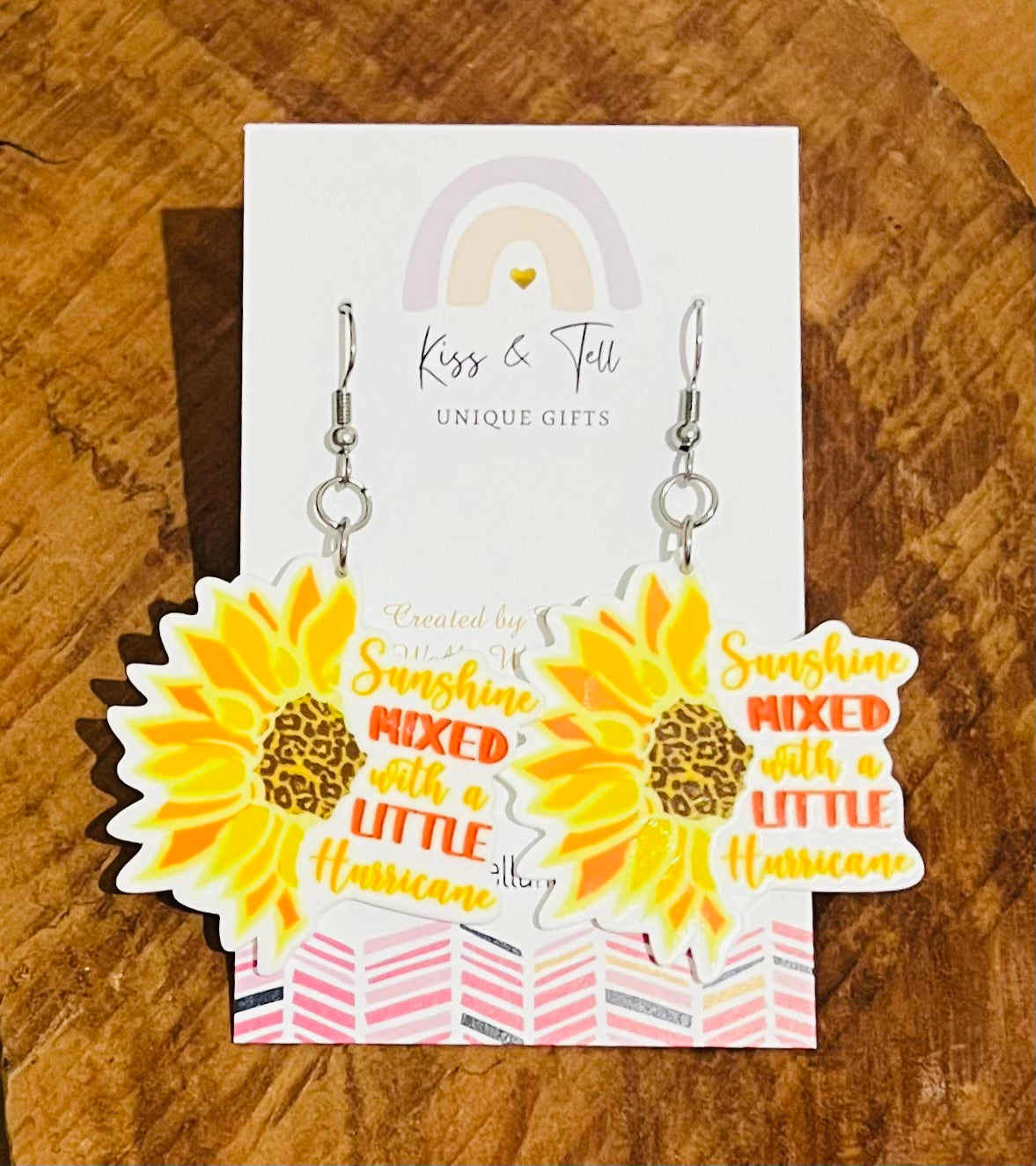 "Sunshine Mixed With Hurricane" Dangle Earrings