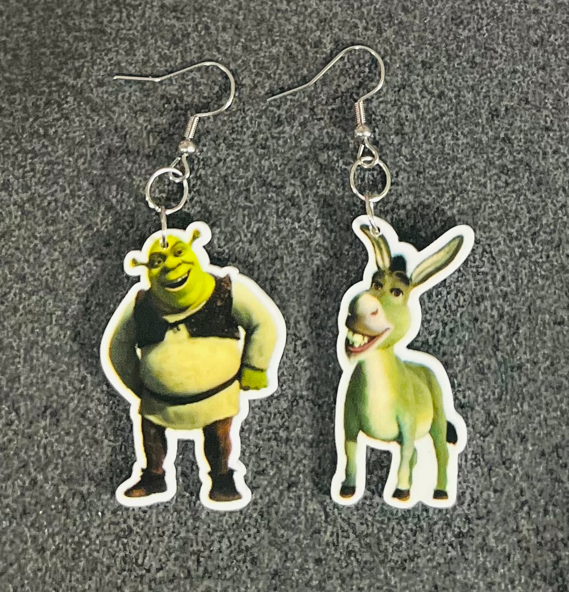 Shrek Character Dangle Earrings