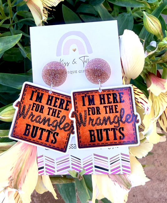 'Wrangler Butts' Dangle Earrings