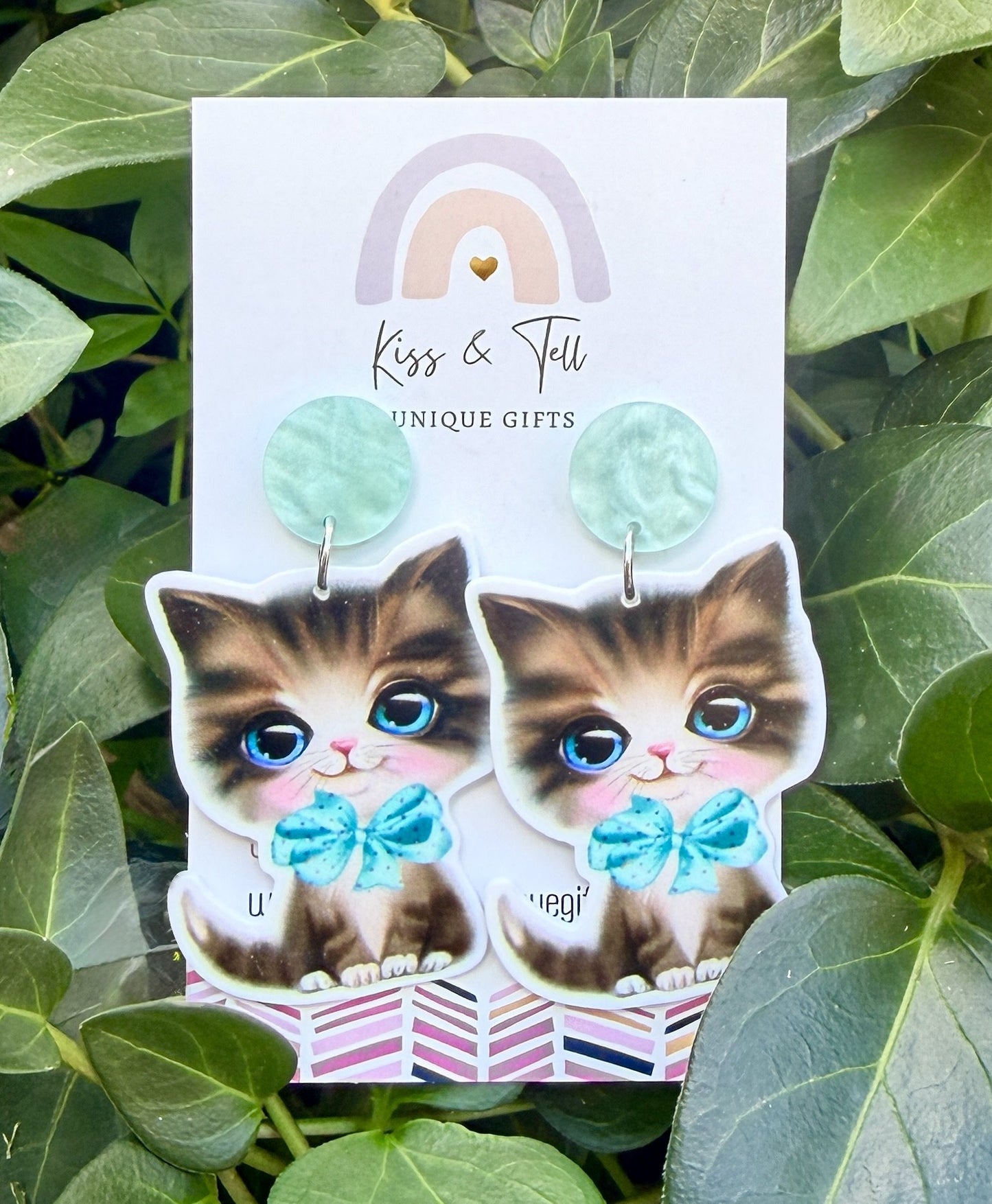Cute Kitten Dangle Earrings