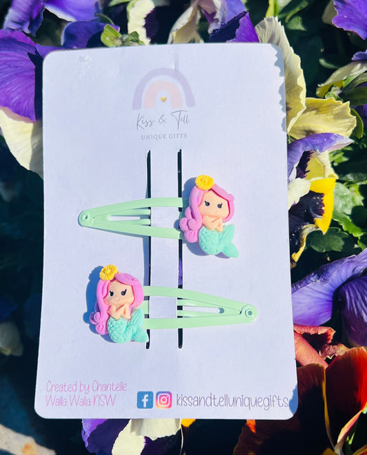 Mermaid Hair Clip Set