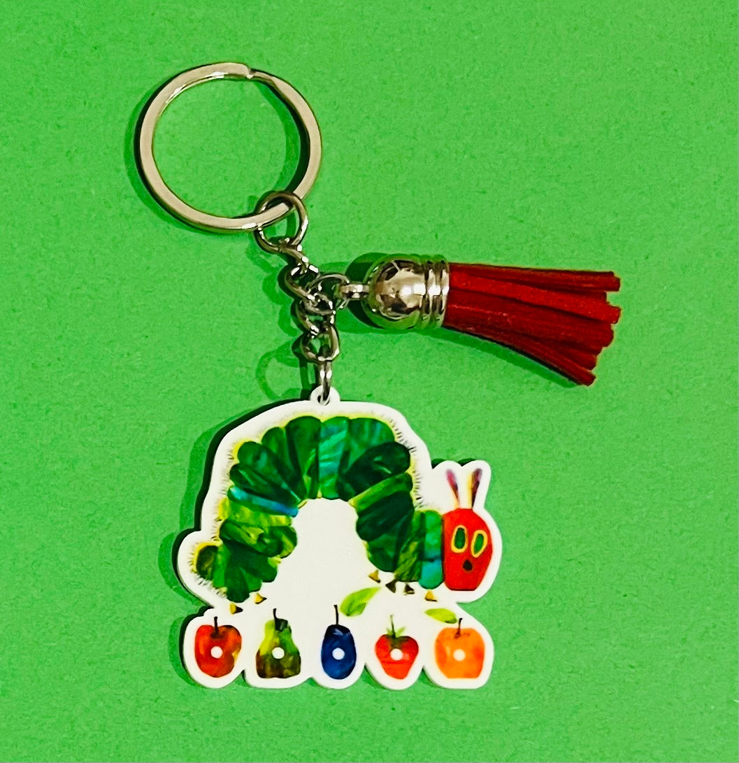 Hungry Caterpillar Keyring With Tassel