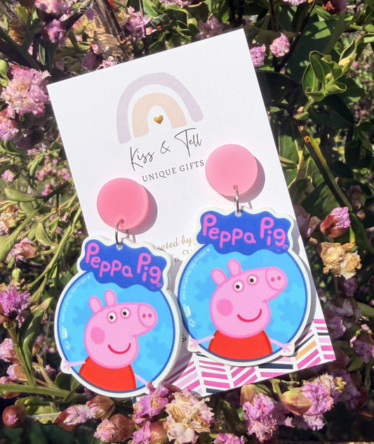 Peppa Pig Dangle Earrings