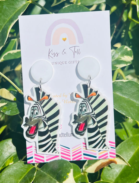 Marty Zebra Dangle Earrings