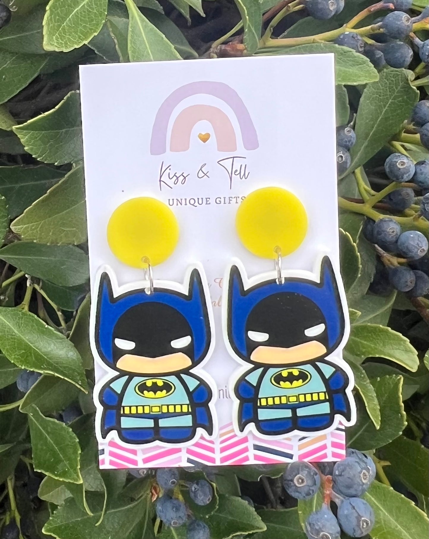 Batman Dangle Earrings