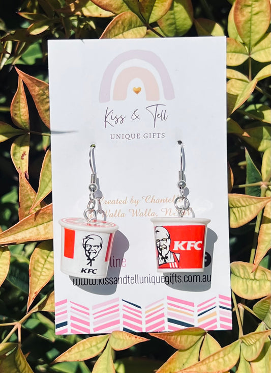 KFC Bucket Dangle Earrings