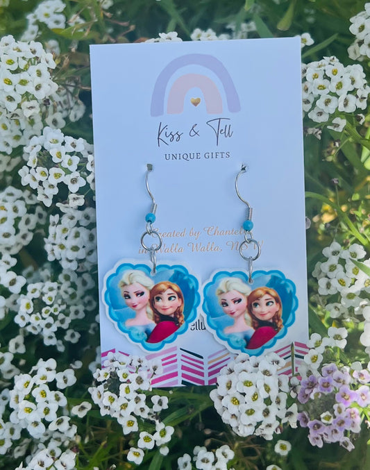 Frozen Characters Dangle Earrings