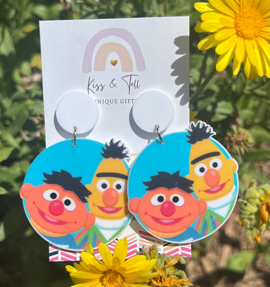 Bert & Ernie Dangle Earrings