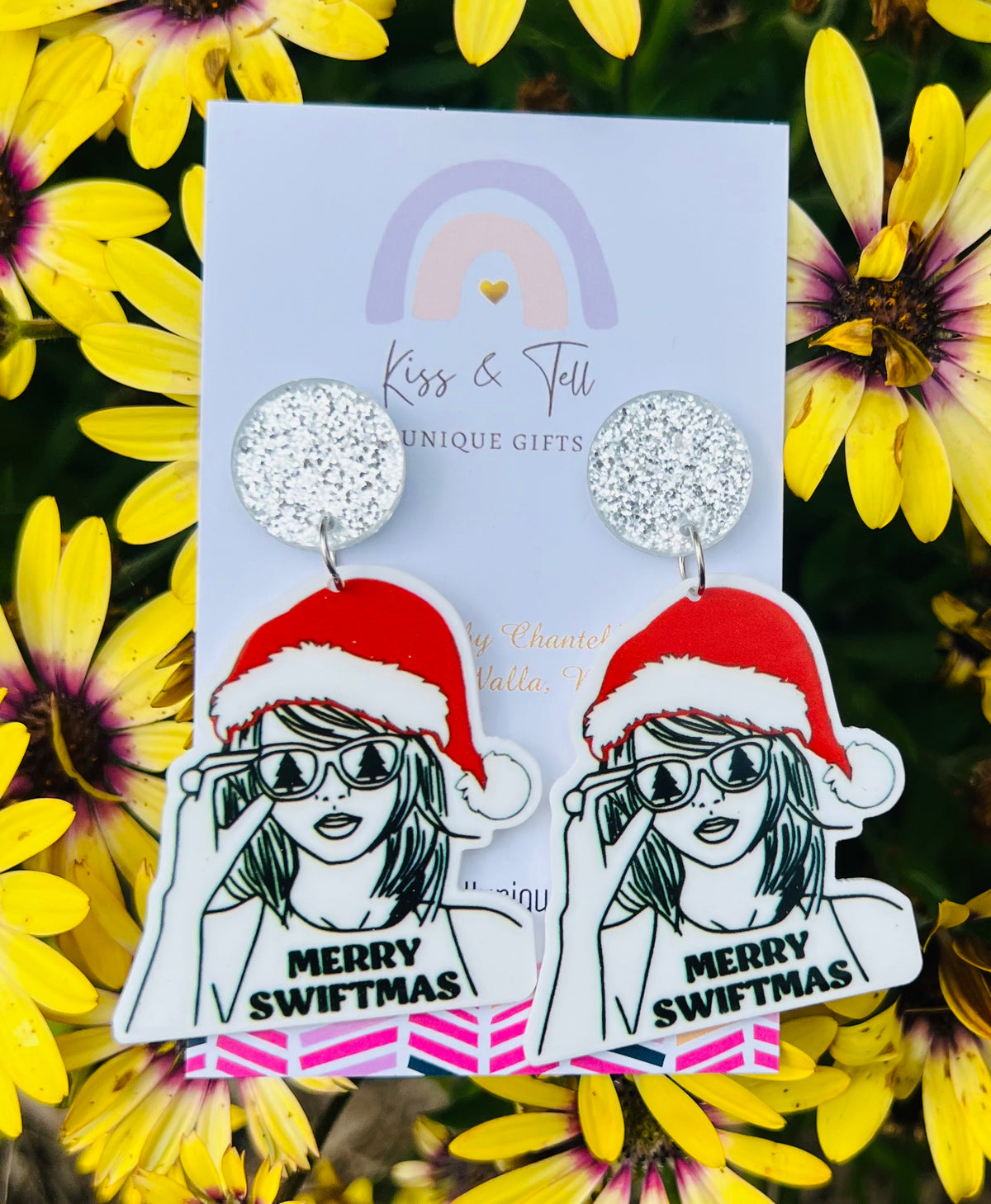 Taylor Swift Christmas Dangle Earrings